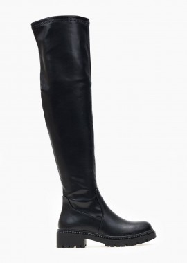 The Fashion Project - Over-the-knee Sock Boots - RQ2023-20 - Black