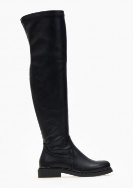 The Fashion Project - Over-the-Knee Flat Boots - H23935-33 - Black