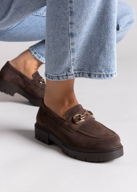 RAGAZZA - RAGAZZA Σουέντ Δερμάτινα Loafers - 0190 - Καφέ