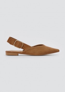 ERYNN - ERYNN Μπαλαρίνες Slingback - 333-334 - Tan Suede