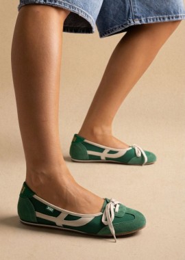 Xti Footwear - Xti Footwear Σπορ μπαλαρίνες - 145227 - Green Suede