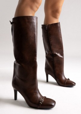 BOTEGGA 22 - BOTEGGA 22 Μπότες στιλέτο - 181-252 - Brown Matte