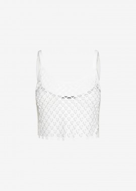 Cutcuutur - Cropped Top in White