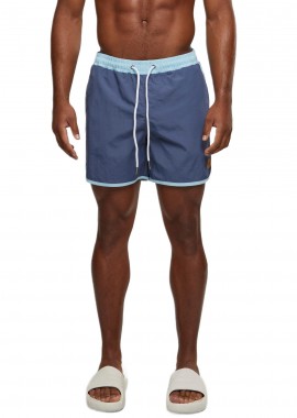 Urban Classics - Retro Swimshorts Urban Classics TB2050-13009 Vintageblue/Oceanblue