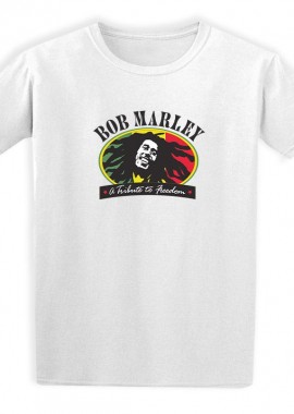 Rock Avenue - Παιδικό T-shirt Bob Marley Art1 Rock Avenue White