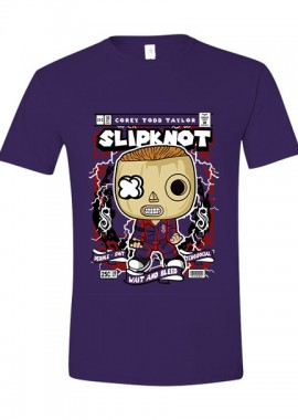Pop Culture - T-Shirt Corey Taylor Slipknot Pop Culture Purple