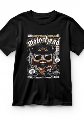 Pop Culture - Παιδικό T-shirt Lemmy Killmister Motorhead Pop Culture Black