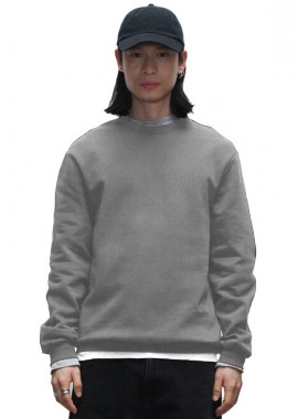 True Blanks by H&M - Regular Crewneck Φούτερ True Blanks by H&M 1148376 Grey Melange