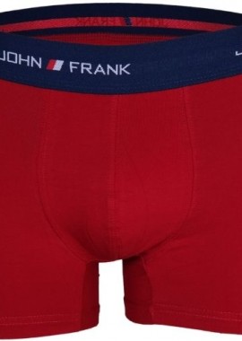 John Frank - Ανδρικό Boxer BASIC Βαμβακερό John Frank 13191 Κόκκινο
