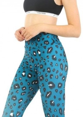 John Frank - Αθλητικό κολάν LEO TEAL Dri-FIT John Frank 14507 Πετρόλ