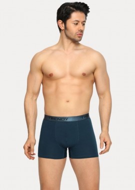Trendy - Ανδρικό μποξεράκι ELEGANT Βαμβακερό Trendy 22496 Πετρόλ