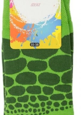 Trendy - Unisex fashion κάλτσες FROGGY Βαμβακερές Trendy 33024 Σκούρο Πράσινο