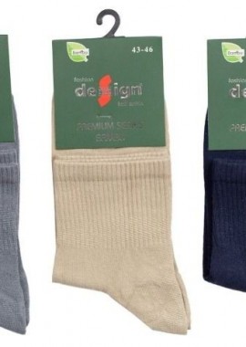 Design - Ανδρικές ημίκοντες κάλτσες BEIGE Bamboo 3 ζευγάρια Design 36958 Πολύχρωμο