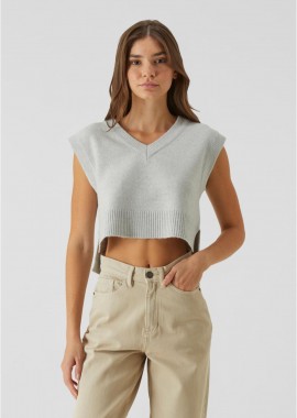 Urban Classics - Γυναικείο Soft Knit Sweater Vest Urban Classics TB7460-02946 lightasphalt