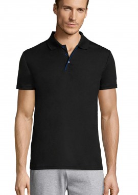 SOLS - Ανδρικό αθλητικό πόλο Sol's Performer Men - 01180 Black