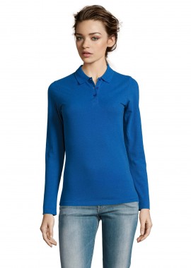 SOLS - Γυναικείο μακρυμάνικο πόλο πικέ Sol's Perfect LSL Women - 02083 Royal Blue