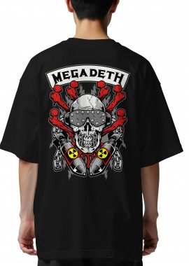 Rock Avenue - Oversized T-Shirt Megadeth Art3 Rock Avenue Black