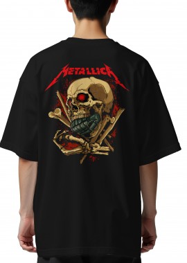 Rock Avenue - Oversized T-Shirt Metallica Art2 Rock Avenue Black