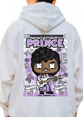 Pop Culture - Hoodie Prince Pop Culture White