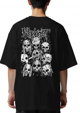 Rock Avenue - Oversized T-Shirt Slipknot Art Design2 Rock Avenue Black