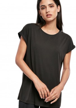 Urban Classics - Ladies Modal Extended Shoulder Tee Urban Classics TB4092-00007 black