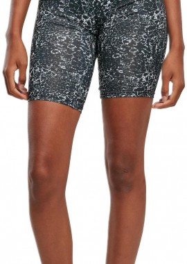 Urban Classics - Ladies Tie Dye High Waist Cycle Shorts Urban Classics TB5012-00826 black/white