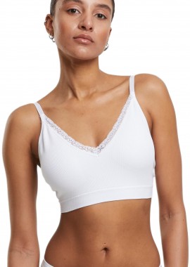 Urban Classics - Ladies Padded Rip Bra 2-Pack Urban Classics TB7657A-03168 white+white
