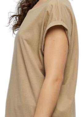 Urban Classics - Ladies Extended Shoulder Tee Urban Classics TB771-03257 softtaupe