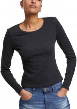 Urban Classics - Ladies Heat Slim Slongsleeve Urban Classics TB7786-00007 black