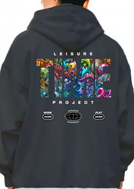 Pop Culture - Hoodie Leisure Time Project Pop Culture Black