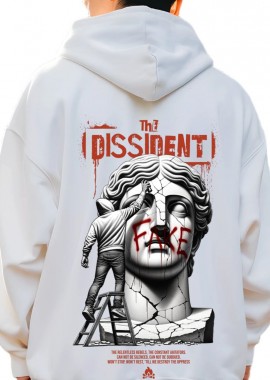 Pop Culture - Hoodie The Dissident Pop Culture White