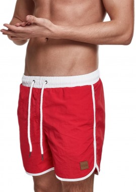 Urban Classics - Retro Swimshorts Urban Classics TB2050-01314 firered/white