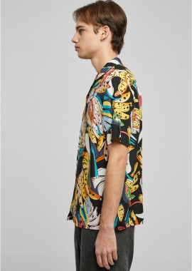 Urban Classics - Viscose AOP Resort Shirt Urban Classics TB4150-04603 toucans