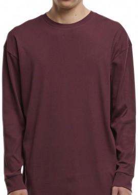 Urban Classics - Organic Boxy Rib Longsleeve Urban Classics TB6418-01151 cherry