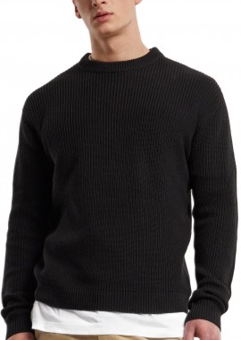 Urban Classics - Rib Basic Sweater Urban Classics TB6763-00007 black
