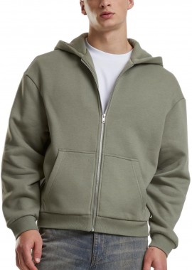 Urban Classics - Fluffy Zip Hoody Urban Classics TB7284-18328 paleolive