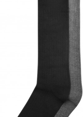 Urban Classics - High Knee Socks 2-Pack Urban Classics TB7429A-20551 black+darkgrey