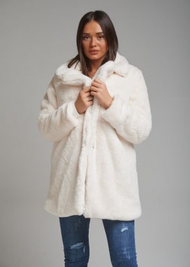 - Γούνα Faux Fur Με Φόδρα & Τσέπες