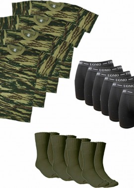 Filinda - Army 14 Pack Ανδρικό Στρατιωτικό Σετ Χακί 14τμχ Χακί