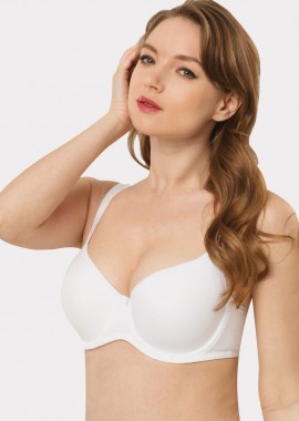 Norddiva - Σουτιεν Plus Size Soft Basics Norddiva Λευκό