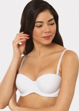 Norddiva - Σουτιεν Strapless Balconette Soft Norddiva Λευκό