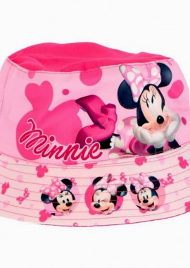 Disney Minnie - Disney Minnie Mimicry Παιδικό Καπέλο Bucket Υφασμάτινο Ροζ