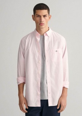 Gant - Gant Aνδρικό Regular Classic Poplin Shirt 3000100 Ρόζ