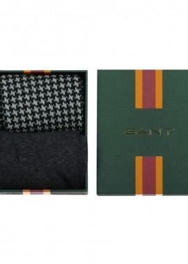Gant - Gant Ανδρικές Κάλτσες Houndstooth Σετ 2 Τεμαχίων Σε Κουτί Δώρου 9960357 Πράσινο
