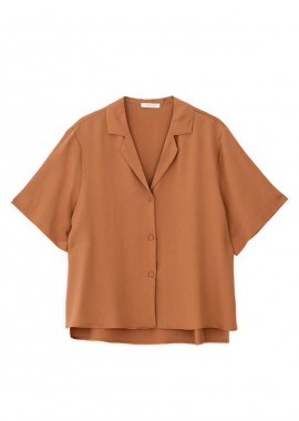Philosophy - Philosophy Lyocell Shirt SH77272 Κάμελ