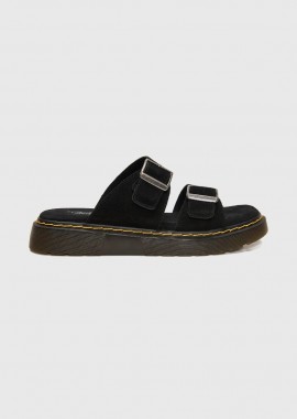 Funky Buddha - Funky Buddha Γυναικεία Suede Σανδάλια FBL013-110-08 Μαύρο