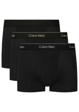 Calvin Klein - Calvin Klein Relaxed Cotton Stretch Trunk Boxershorts (2 pack) LV00NB4286-4OI Μαύρο