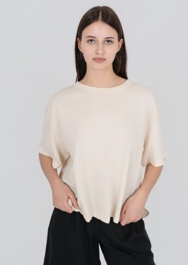 Philosophy - Philosophy Light Futter Cropped Top BL12036 Κρέμ