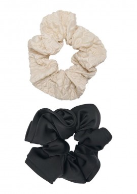 Only - Only Marika Scrunchie 2-Pack 15335166 Ασπρόμαυρο