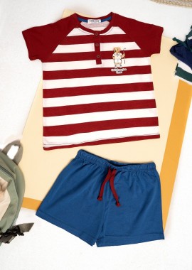 - CHAMPION RED STRIPES PAJAMA SET